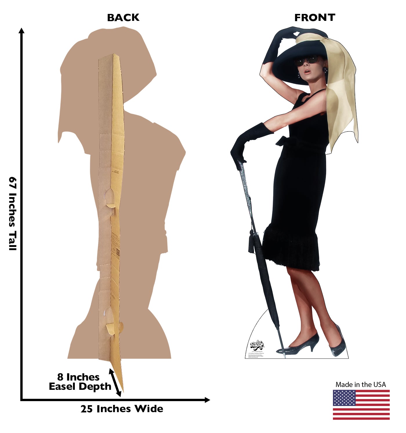 Life-size Audrey Breakfast at Tiffany's 02 Cardboard Cutout - All Cutouts