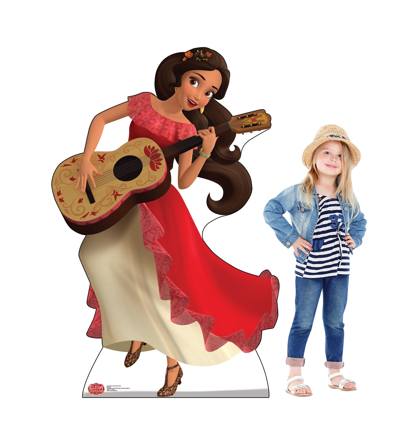 Life-size Elena with Guitar Cardboard Standup | Cardboard Cutout - All Cutouts