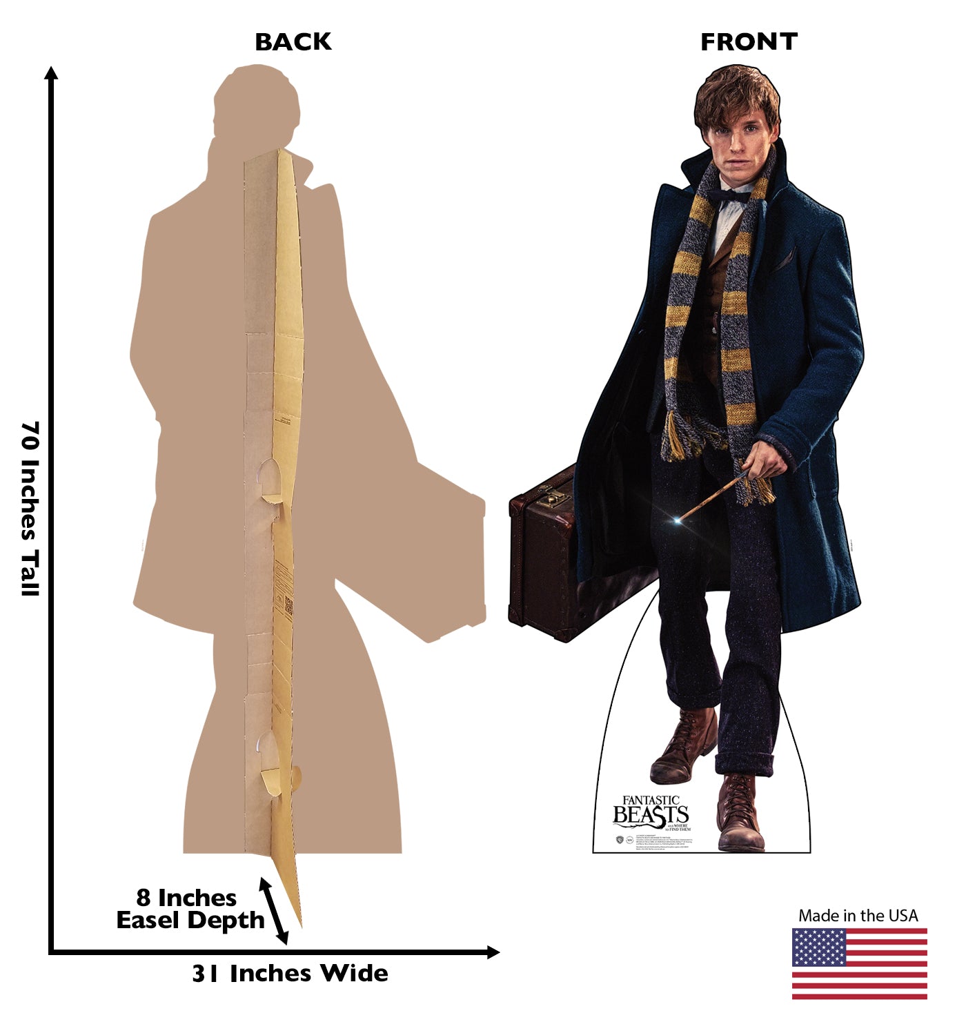 Life-size Newt Scamander Fantastic Beasts Cardboard Cutout - All Cutouts