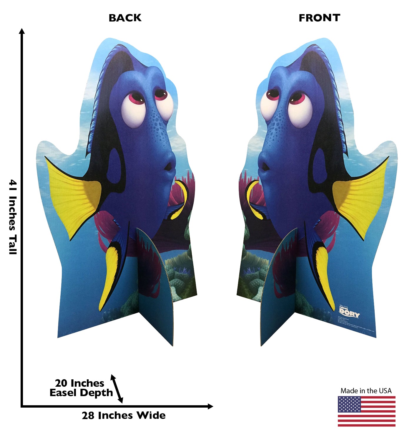 Life-size Dory Double Sided Free Standing Cardboard Cutout - All Cutouts