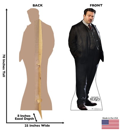 Life-size Jacob Kowalski (Fantastic Beast) Cardboard Cutout - All Cutouts