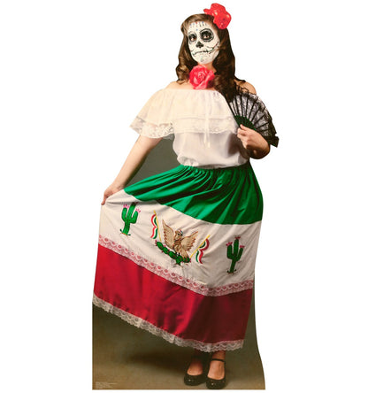 Life-size Day of the Dead Woman Cardboard Cutout - All Cutouts
