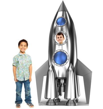 Life-size Space Rocket Stand-In Cardboard Cutout - All Cutouts