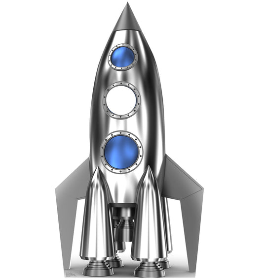Life-size Space Rocket Stand-In Cardboard Cutout - All Cutouts