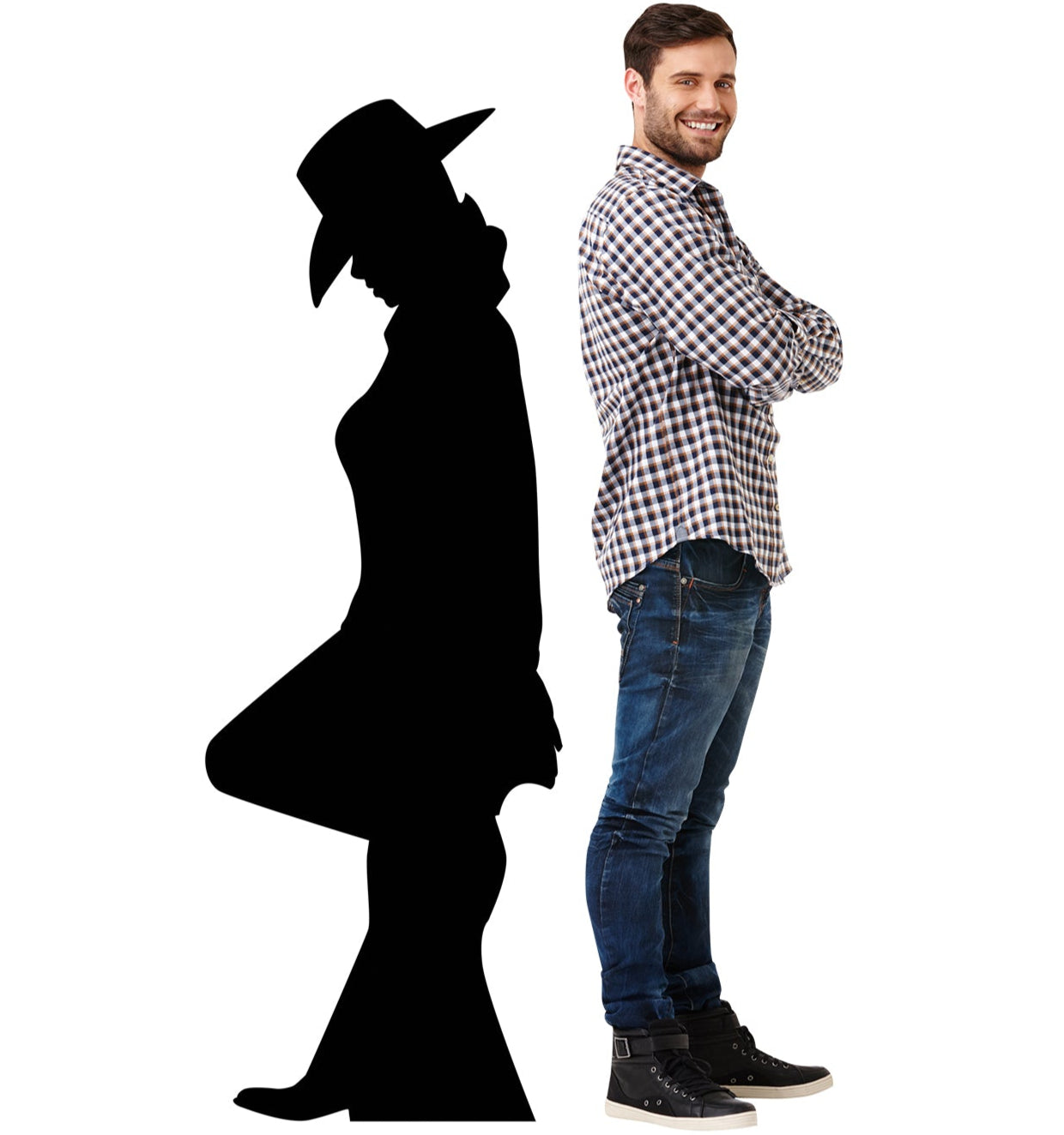 Life-size Cowgirl Silhouette Cardboard Cutout - All Cutouts