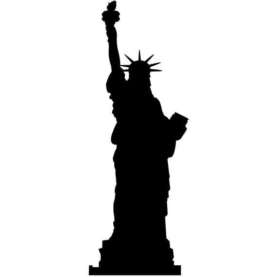 Life-size Statue of Liberty Silhouette Cardboard Cutout - All Cutouts