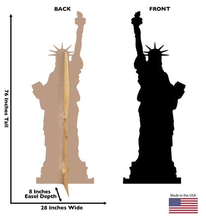 Life-size Statue of Liberty Silhouette Cardboard Cutout - All Cutouts