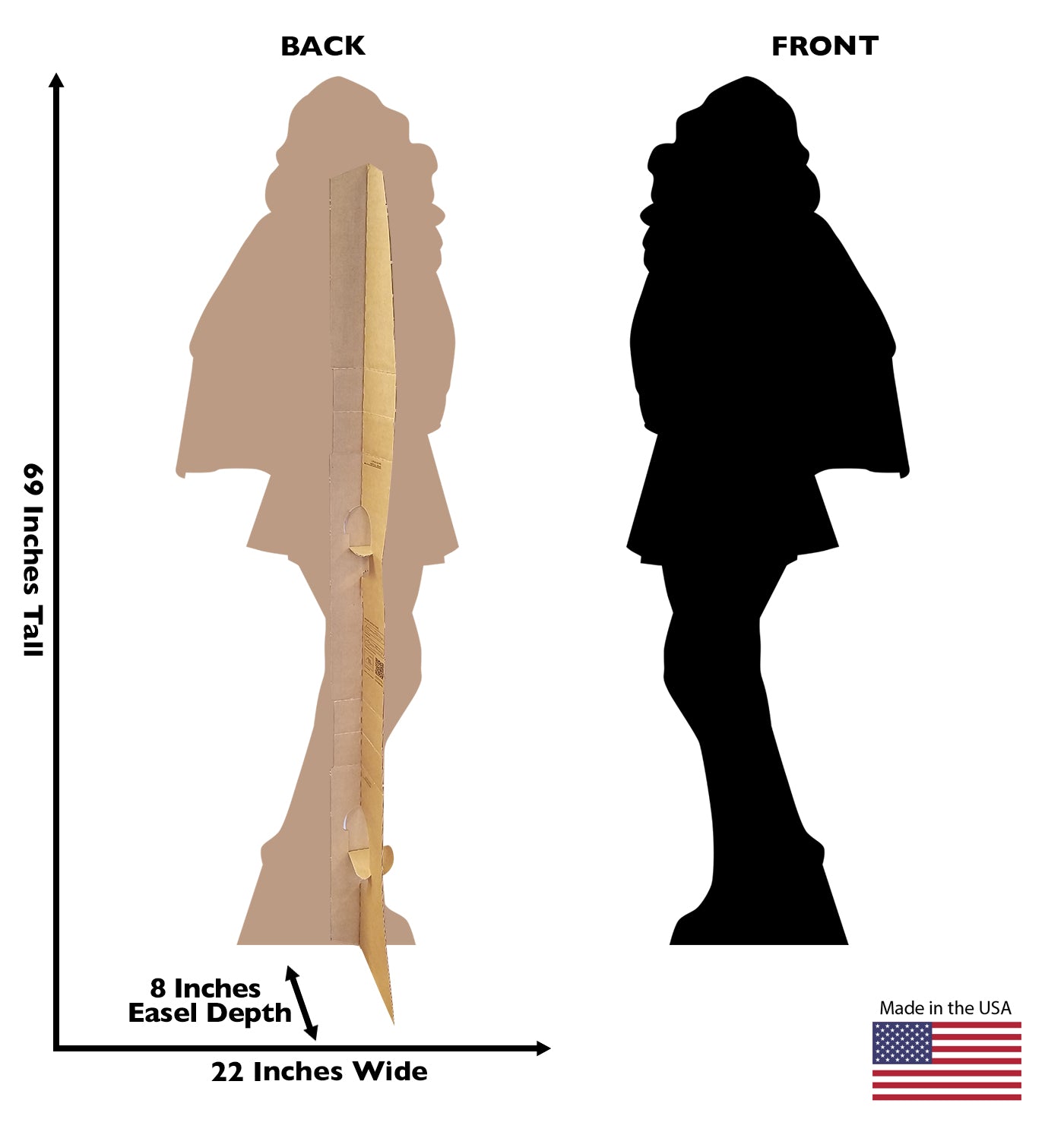 Life-size Superhero Girl Silhouette Cardboard Cutout - All Cutouts