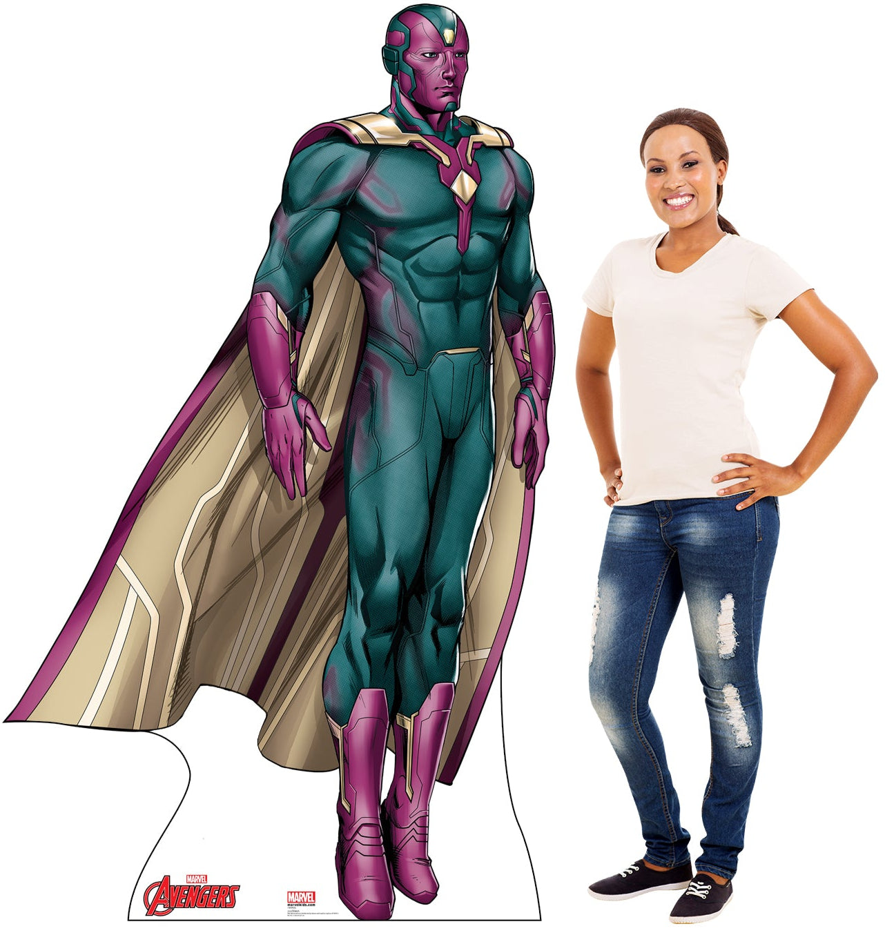 Life-size Vision Avengers Cardboard Standup - All Cutouts