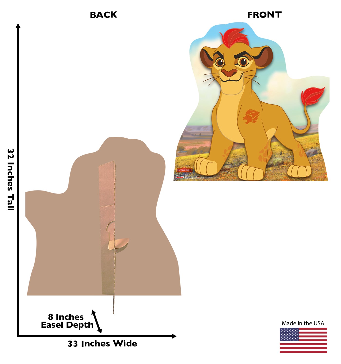 Life-size Kion Lion Guard Cardboard Cutout - All Cutouts