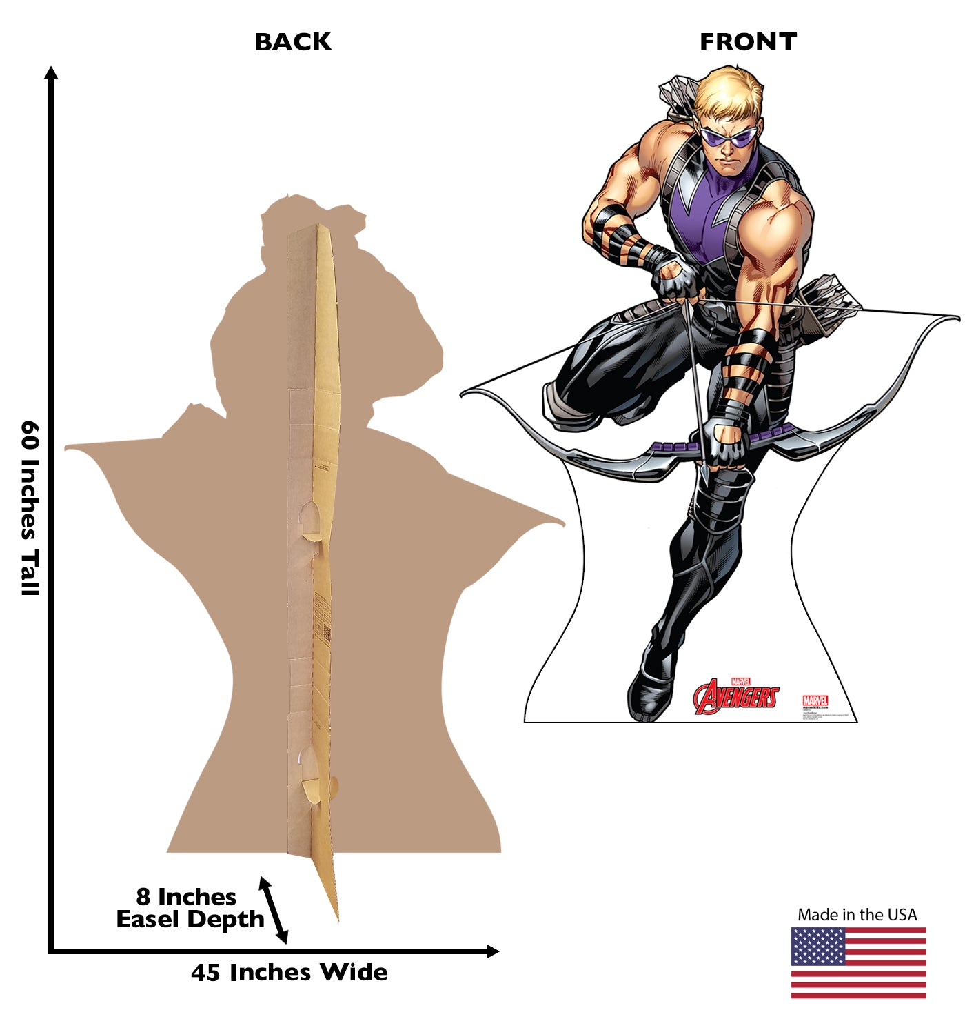 Life-size Hawkeye Cardboard Standup - All Cutouts