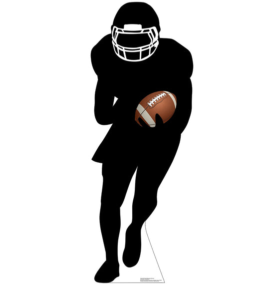 Life-size Football Player Running Back Silhouette Cardboard Standup - All Cutouts