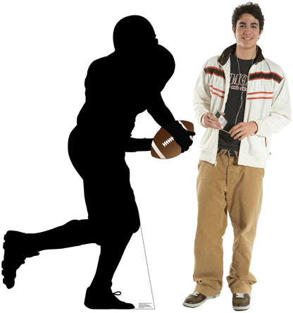 Life-size Football Player Running Silhouette Cardboard Cutout - All Cutouts