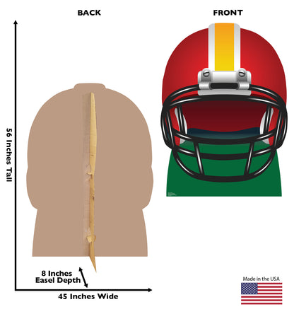 Advanced Graphics Football Helmet Standup