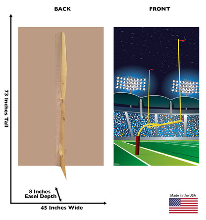Life-Size Football Goal Post Cardboard Standup - All Cutouts