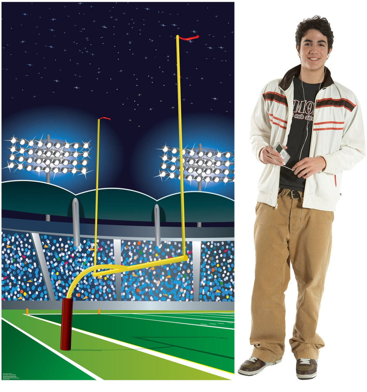 Life-Size Football Goal Post Cardboard Standup - All Cutouts