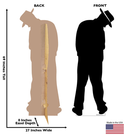 Life-Size Gangster Silhouette Cardboard Cutout - All Cutouts