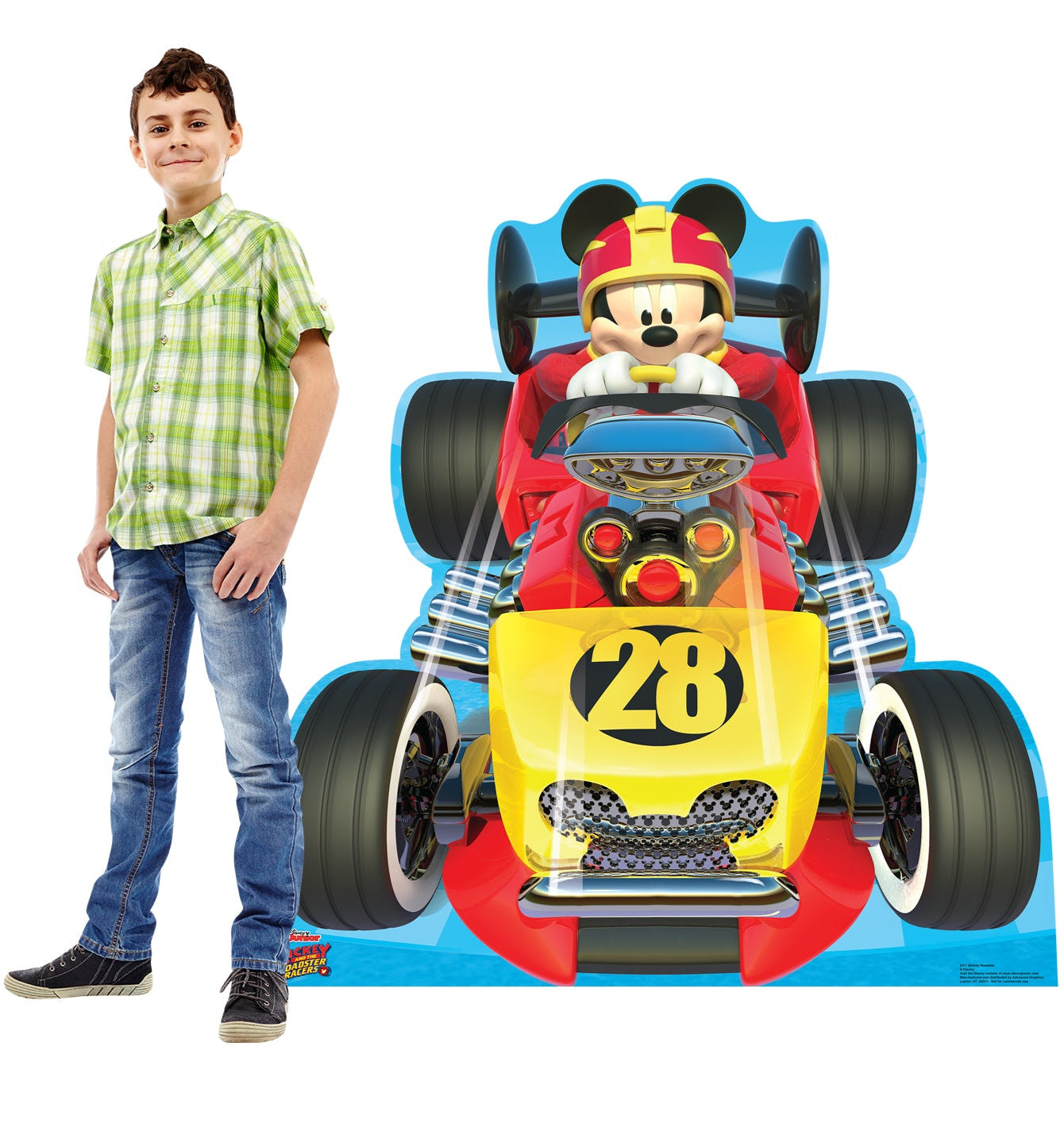 Life-Size Mickey Roadster (Disney's Roadster Racers) Cardboard Standup - All Cutouts