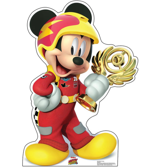 Life-Size Mickey Trophy Roadster Racers Cardboard Cutout - All Cutouts