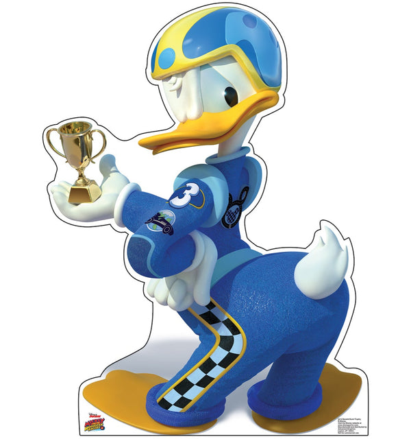 Life-Size Donald Duck Roadster Racers Cardboard Cutout