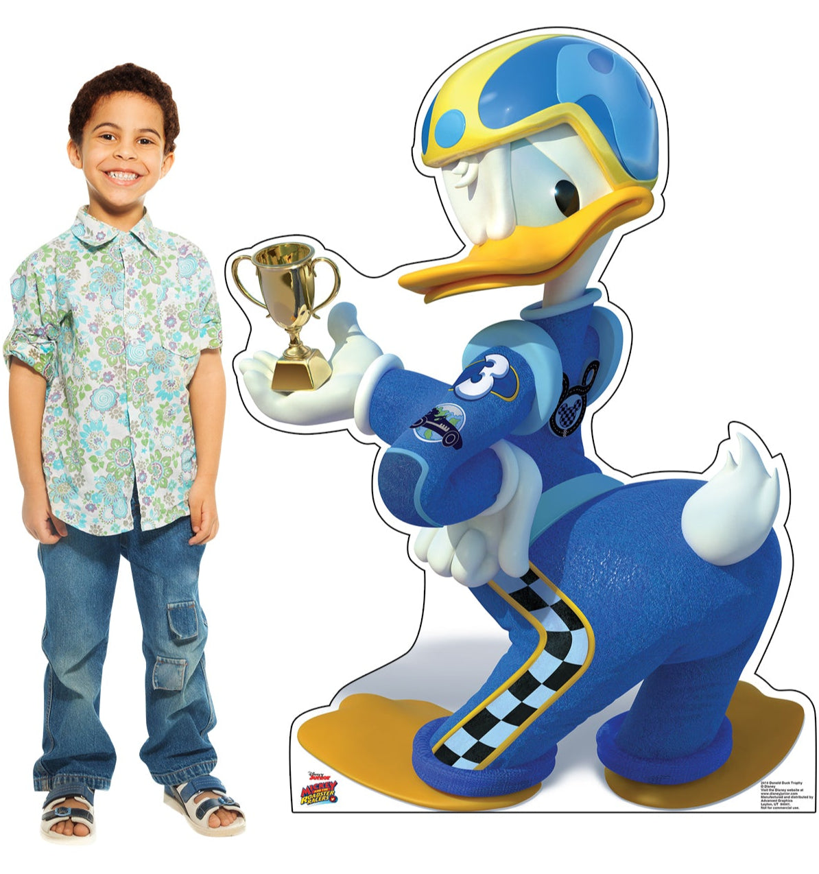 Life-Size Donald Duck Roadster Racers Cardboard Cutout - All Cutouts