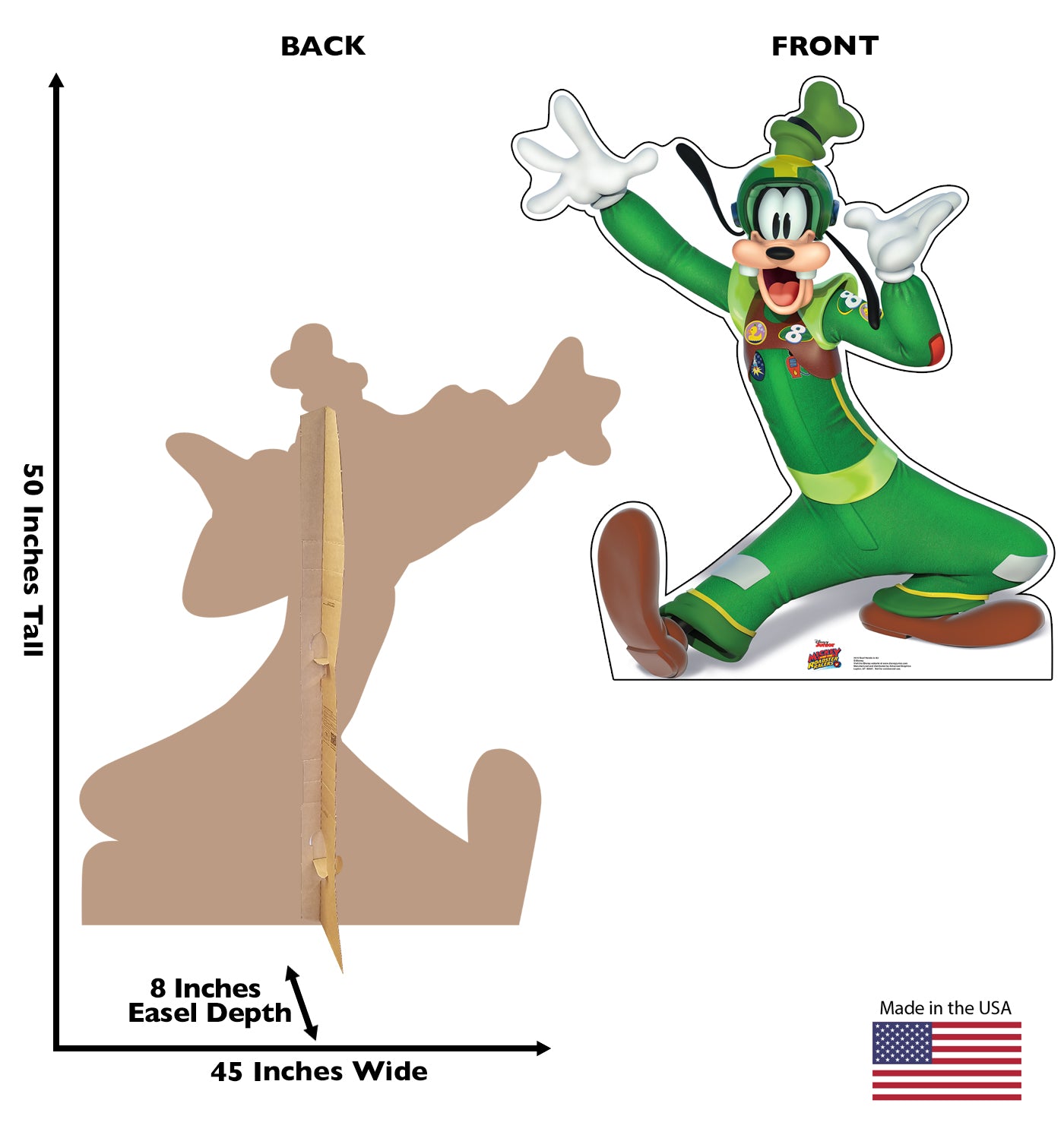 Life-Size Goofy Disney's Roadster Racers Cardboard Cutout - All Cutouts
