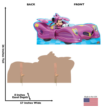 Life-Size Minnie Roadster (Disney's Roadster Racers) Cardboard Standup - All Cutouts
