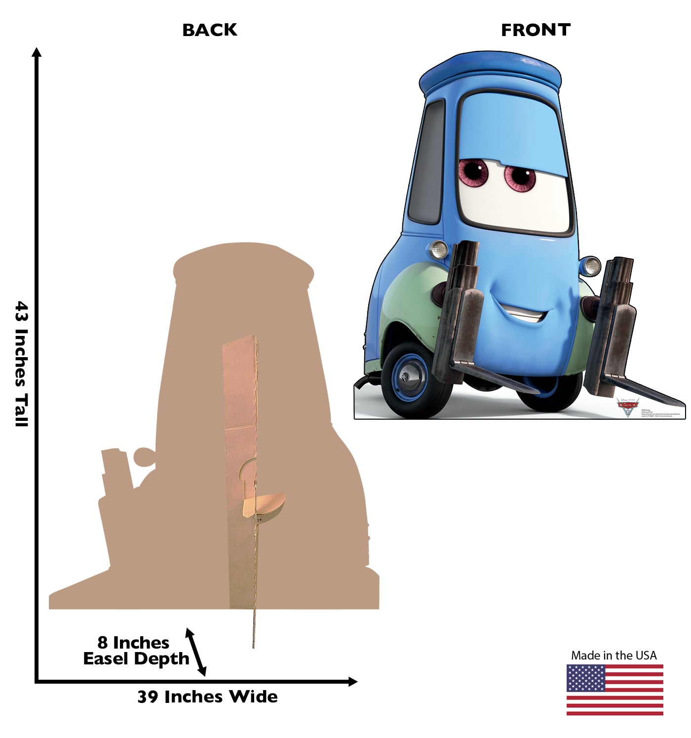 Life-Size Guido (Cars 3) Cardboard Cutout - All Cutouts