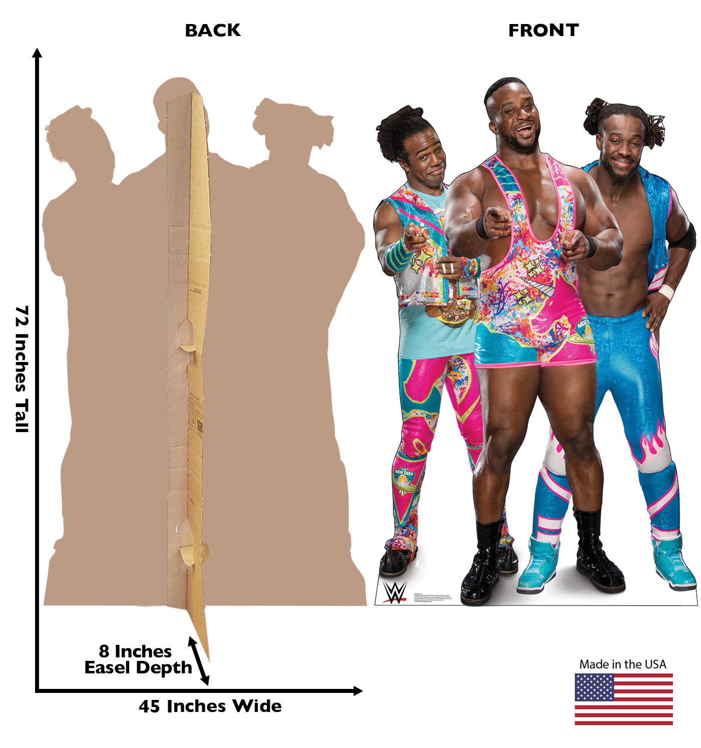 Life-Size The New Day - WWE Cardboard Cutout - All Cutouts