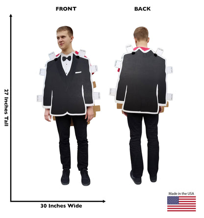 Life-Size Tuxedo Paper Doll Costume Cardboard Cutout - All Cutouts