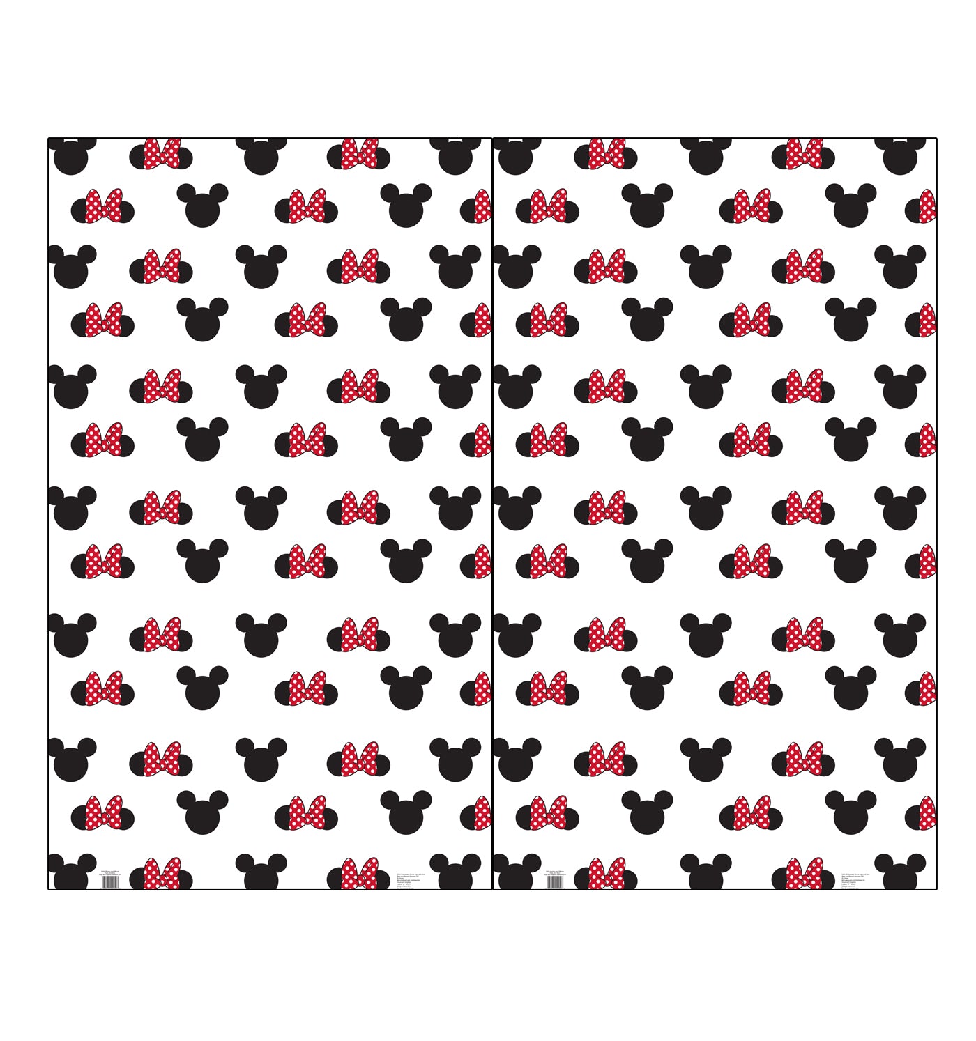 Mickey and Minnie Ears Step and Repeat Double Wide Life-Size Cardboard Standup - All Cutouts