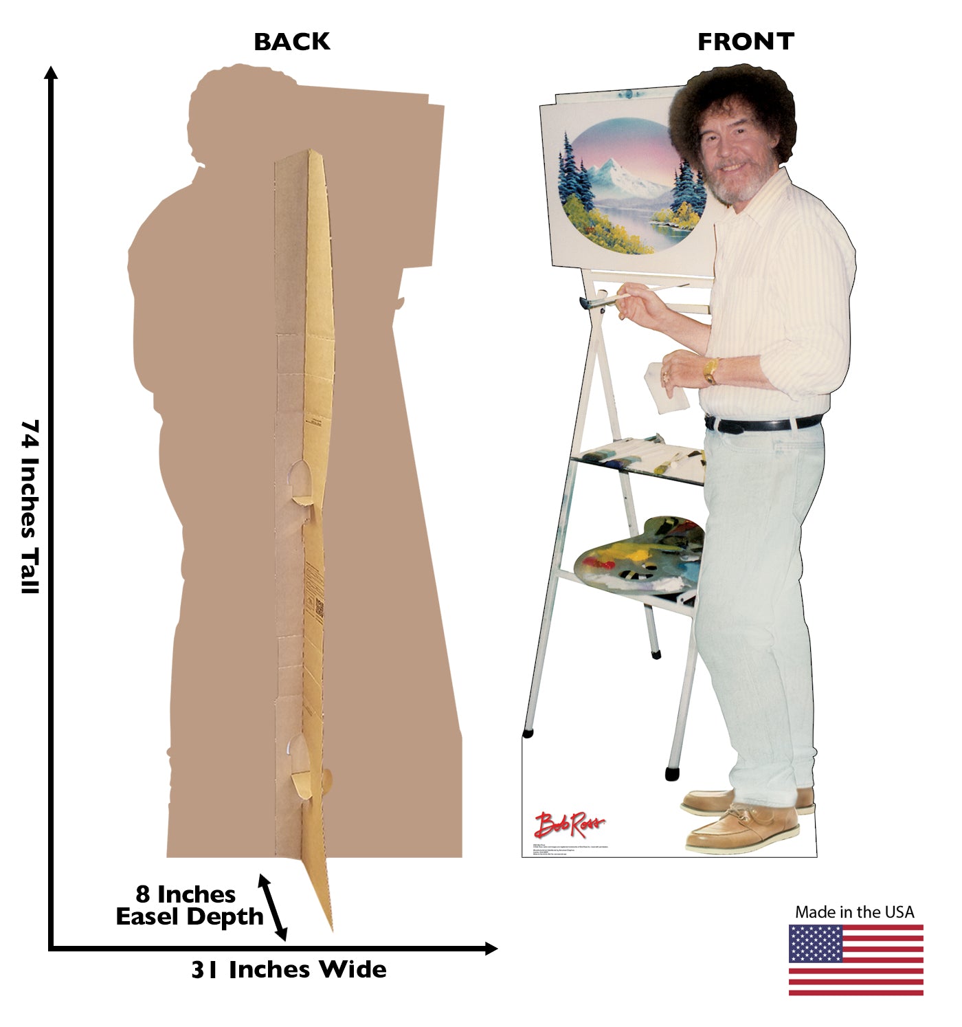 Bob Ross Talking Life-Size Cardboard Cutout