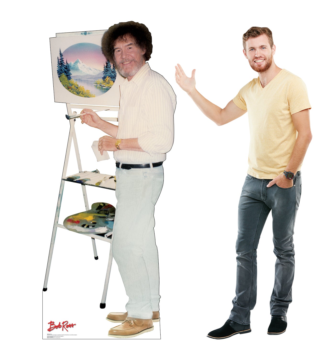 Bob Ross Talking Life-Size Cardboard Cutout