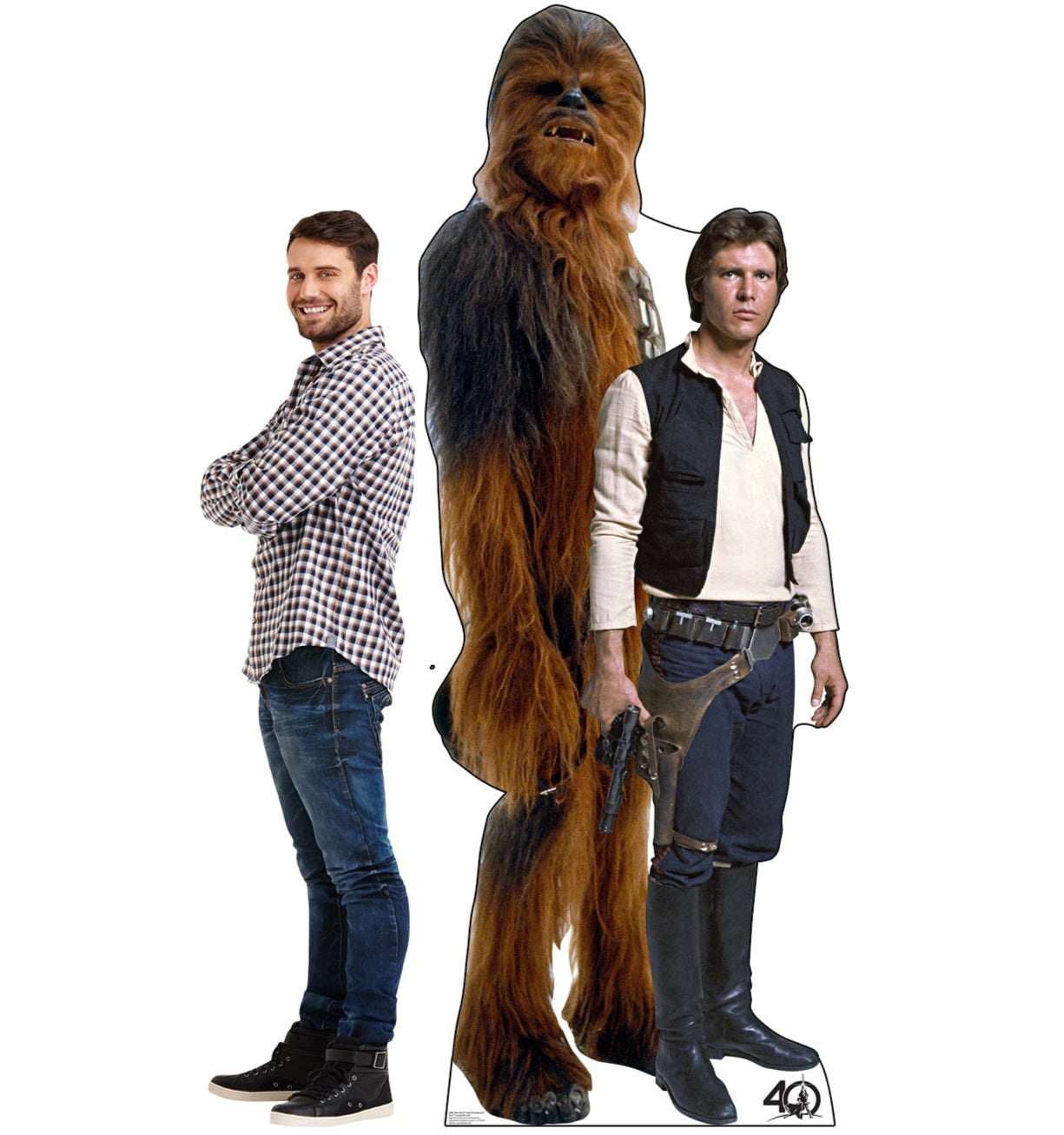 Life-Size Han Solo and Chewbacca Cardboard Cutout - All Cutouts