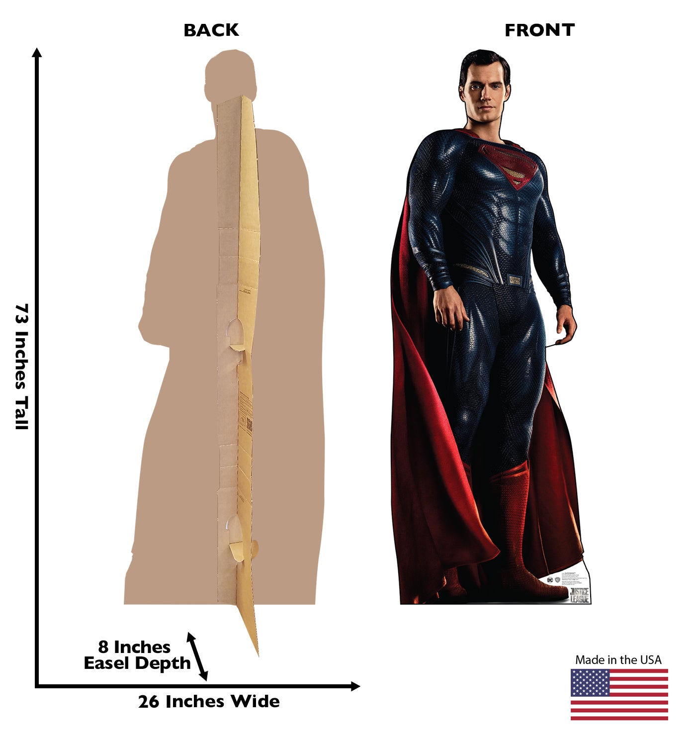 Life-Size Superman (Justice League) Cardboard Standup - All Cutouts