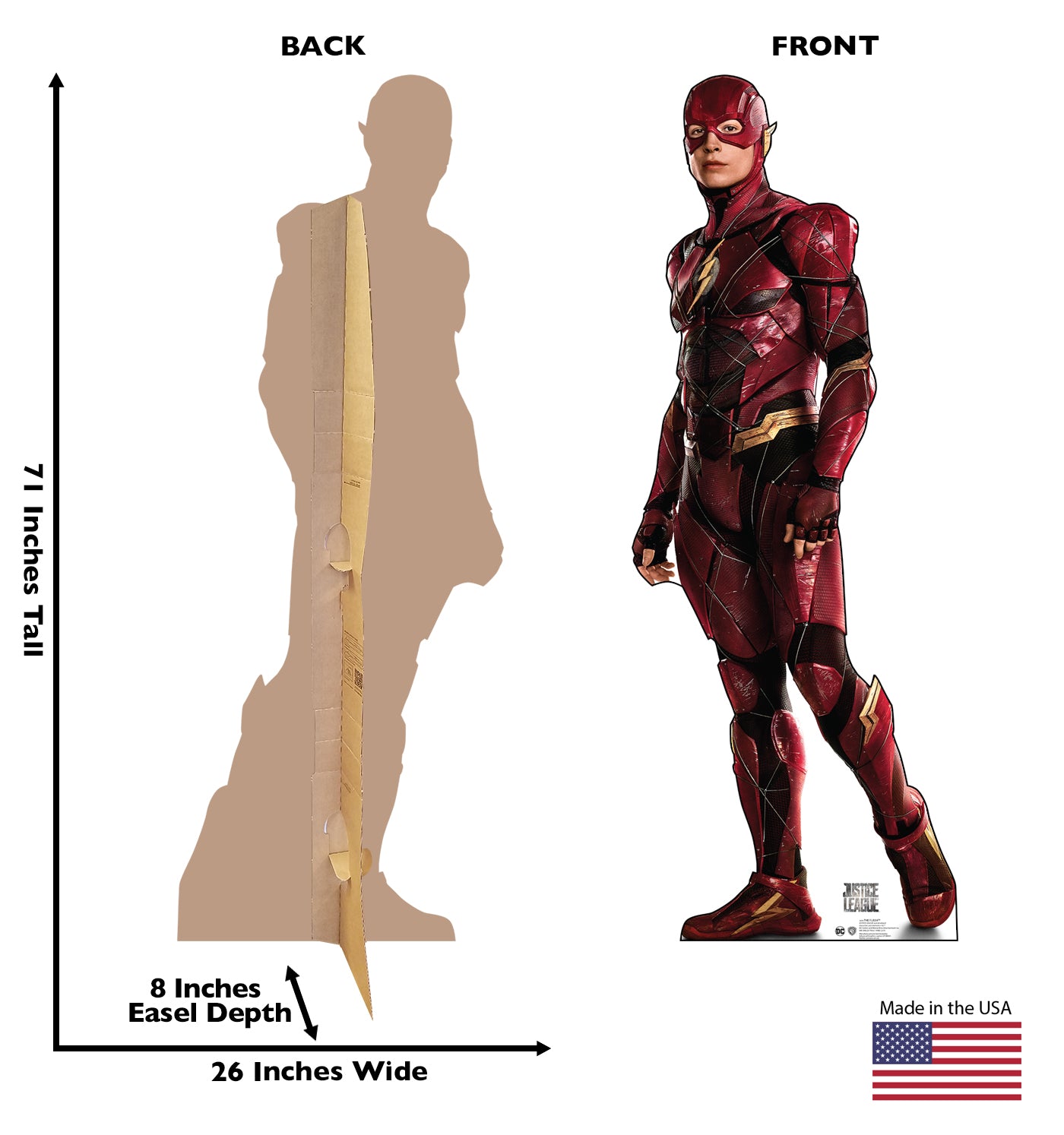 Life-Size The Flash (Justice League) Cardboard Standup - All Cutouts