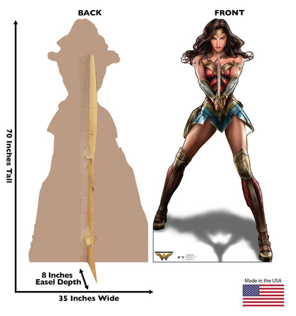 Life-Size Wonder Woman Cardboard Standup - All Cutouts