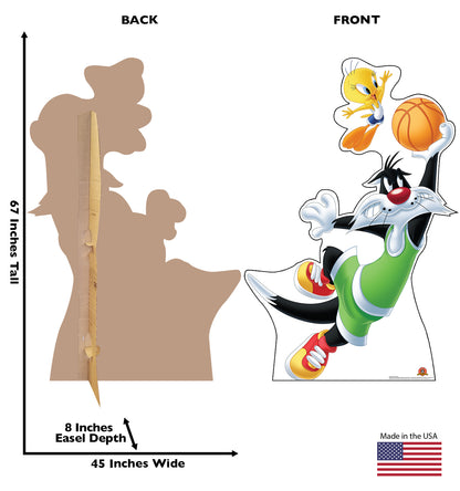Life-Size Sylvester and Tweety Cardboard Cutout - All Cutouts