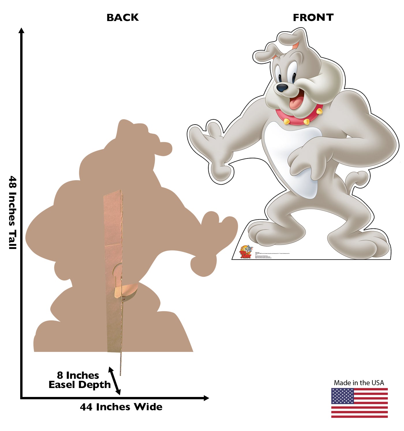 Life-Size Spike Bulldog Cardboard Standup - All Cutouts