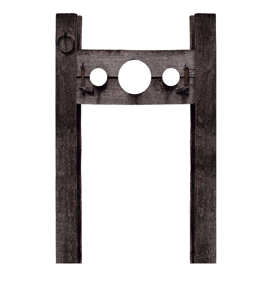 Life-Size Pillory Post Cardboard Stand-In