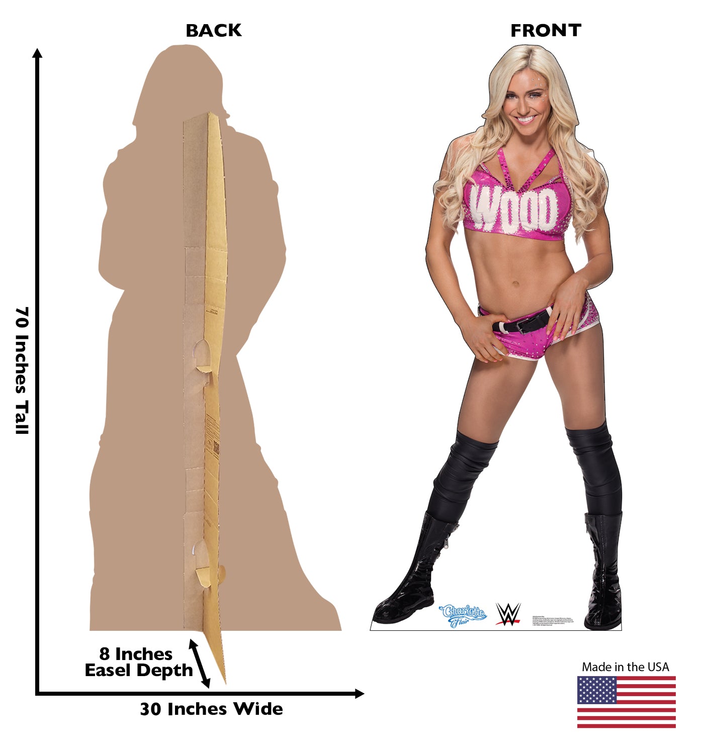 Life-Size Charlotte Flair (WWE) Cardboard Cutout - All Cutouts