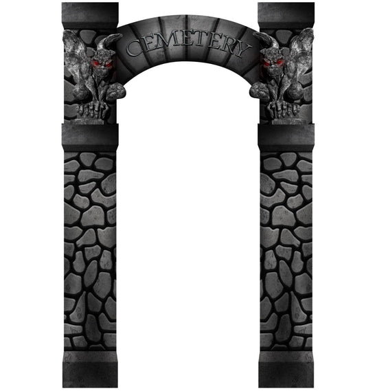 Life-Size Cemetery Arch Entrance Cardboard Cutout - All Cutouts