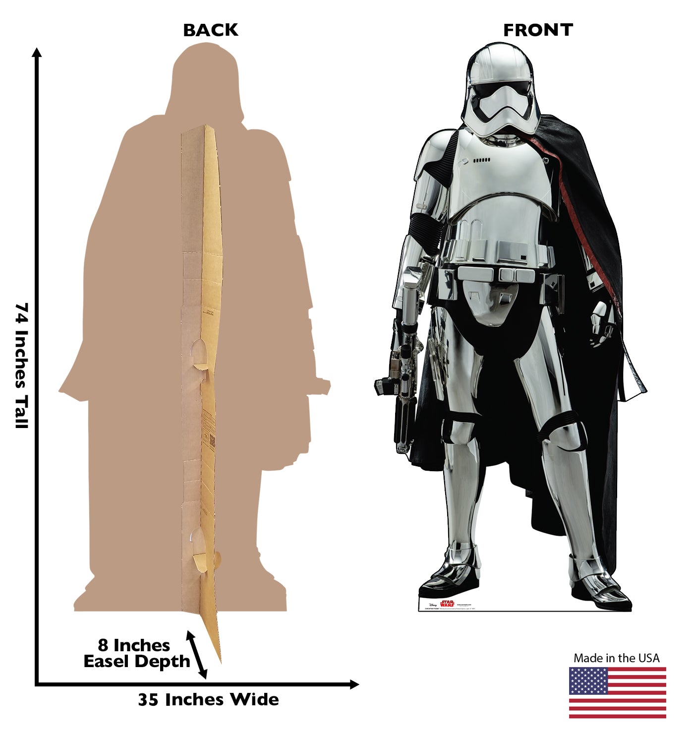 Life-Size Captain Phasma (Star Wars: The Last Jedi) Cardboard Cutout - All Cutouts