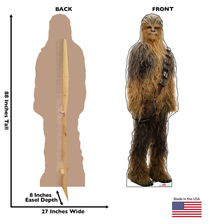 Life-Size Chewbacca (Star Wars: The Last Jedi) Cardboard Cutout - All Cutouts
