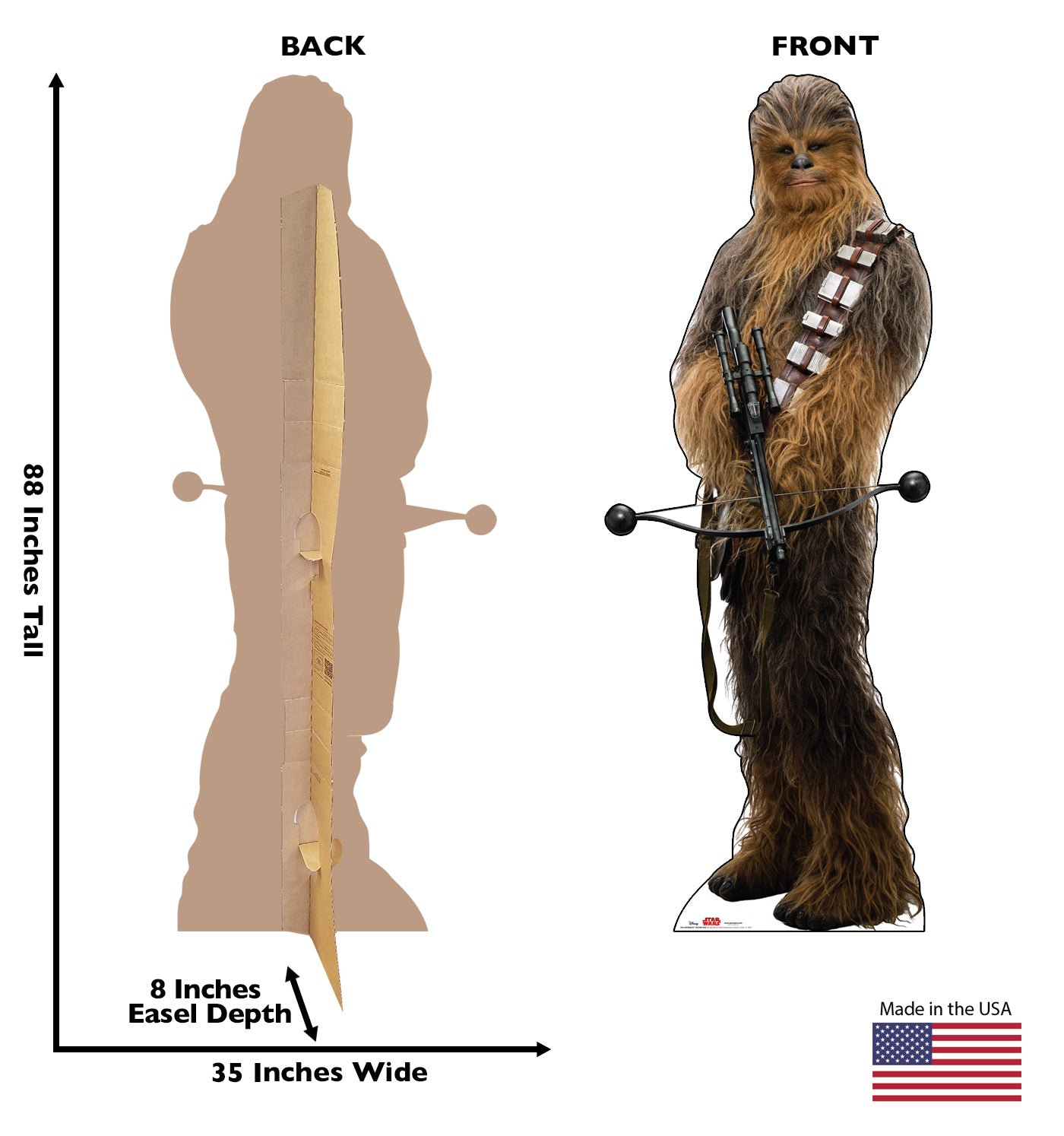 Life-Size Chewbacca Holding Bow (Star Wars: The Last Jedi) Cardboard Cutout - All Cutouts