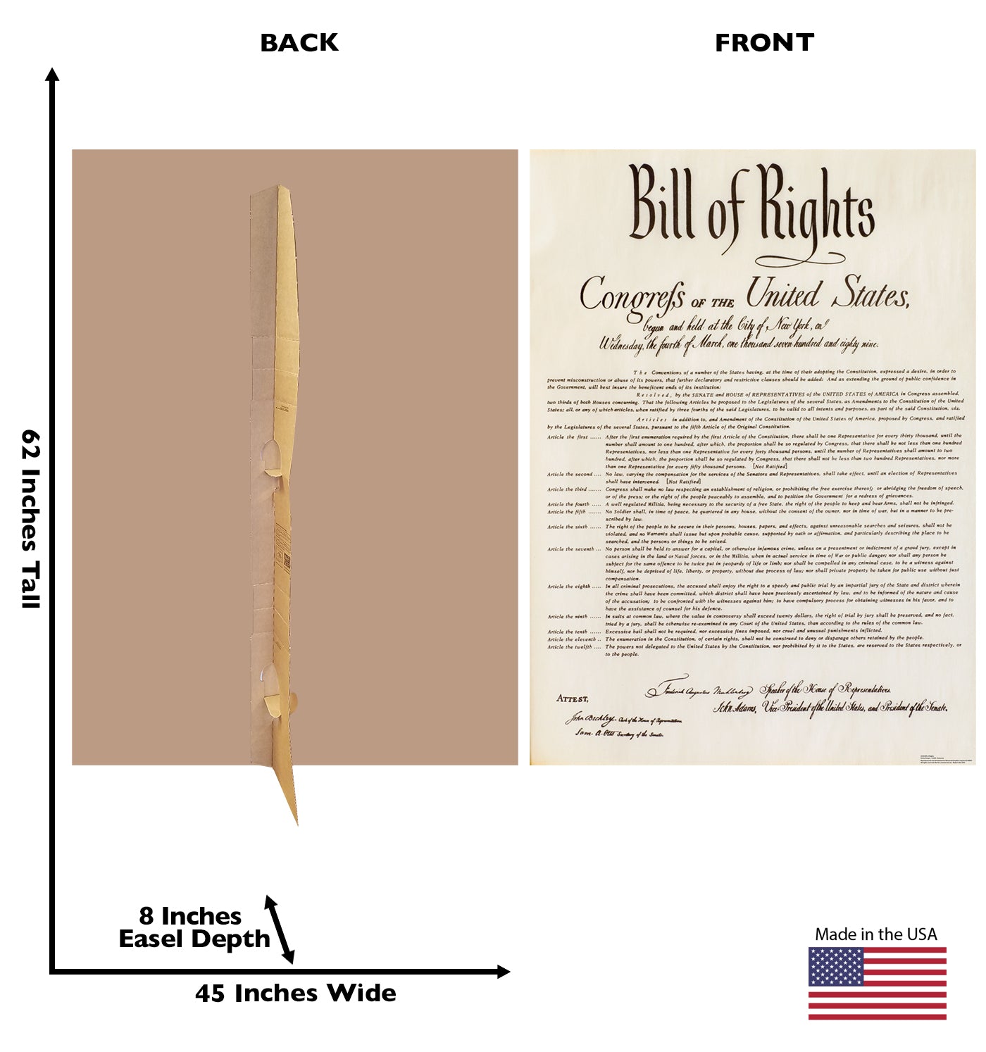 Life-Size Bill of Rights Cardboard Cutout - All Cutouts