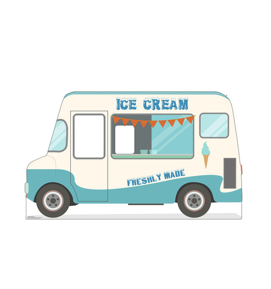 Life-Size Ice Cream Truck Stand-In Cardboard Cutout