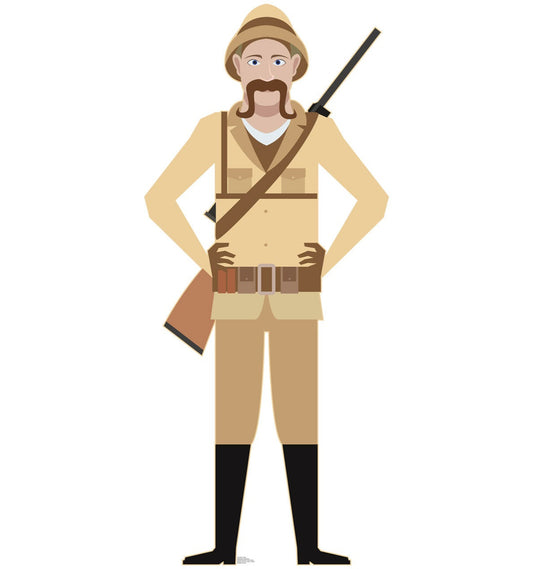 Life-Size Safari Hunter Cardboard Cutout - All Cutouts