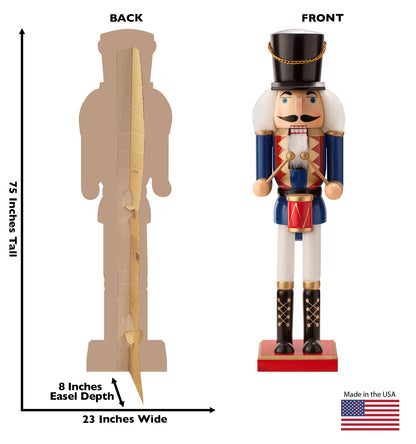 Life-Size Nutcracker Drummer Cardboard Cutout - All Cutouts