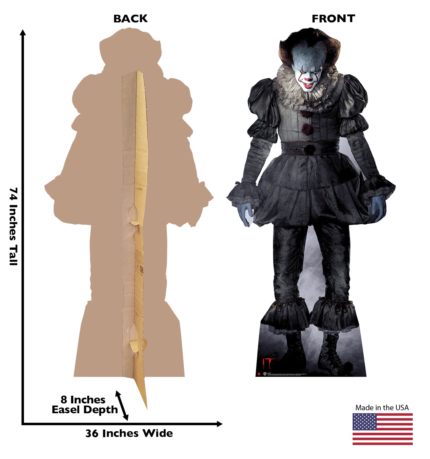 Life-Size Pennywise (IT) Cardboard Cutout - All Cutouts